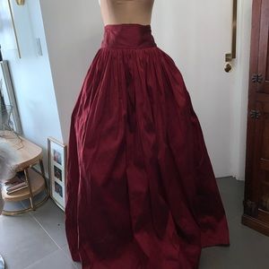 Floor length, high waisted Ball Skirt 100% silk
